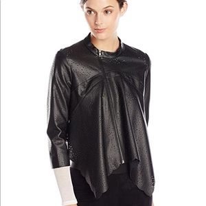 BCBGMaxAzria Cropped Faux Leather jacket